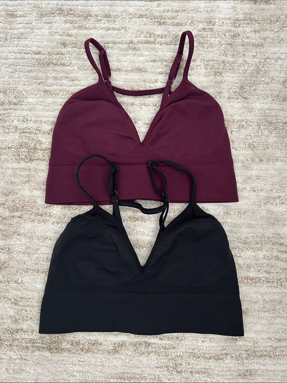 Victoria's Secret PINK Black Seamless Bralette